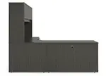 L Shaped Desk with Hutch