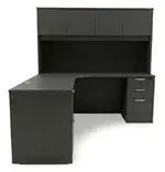 L Shaped Desk with Hutch