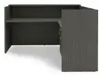 L Shaped Reception Desk with Drawers
