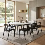 Oval Dining Table and Chairs Set