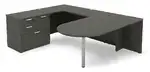 U Shaped Peninsula Desk