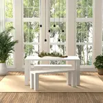 Dining Table and Bench Set