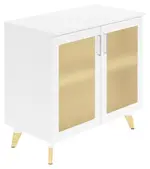Storage Cabinet with Glass Doors