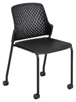 Stacking Chairs with Casters - 4 Pack