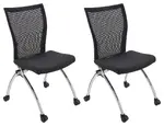 Armless Nesting Chairs - 2 Pack