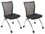 Armless Nesting Chairs - 2 Pack