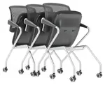 Nesting Chairs with Casters - 2 Pack