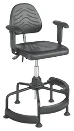 Industrial Drafting Stool with Arms