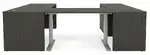 U Shaped Standing Desk with Drawers