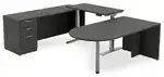U Shaped Peninsula Standing Desk