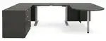 U Shaped Peninsula Standing Desk