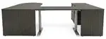U Shaped Peninsula Standing Desk