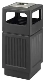 Outdoor Trash Can with Ashtray