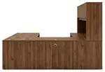 U Shaped Desk with Hutch