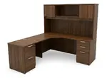 L Shaped Desk with Hutch