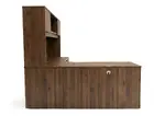L Shaped Desk with Hutch
