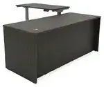 L Shaped Sit Stand Desk