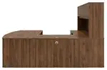 Bow Front U Shape Desk with Hutch