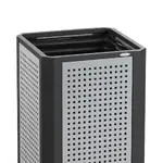 Steel Trash Can with Ashtray