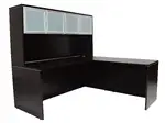 L Shaped Desk with Hutch