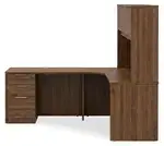 L Shaped Desk with Hutch
