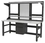 Industrial Workbench with Drawers