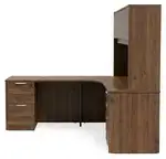L Shaped Desk with Hutch