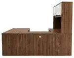 U Shaped Desk with Hutch