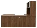Bow Front U Shape Desk with Hutch