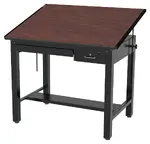 Small Drafting Table with Drawers
