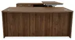 Bow Front U Shape Standing Desk with Drawers