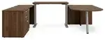 U Shaped Peninsula Standing Desk