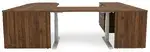 U Shaped Peninsula Standing Desk