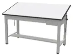 Large Drafting Table with Drawers
