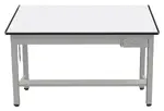 Large Drafting Table with Drawers