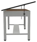 Large Drafting Table with Drawers