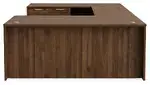 U Shaped Standing Desk with Drawers