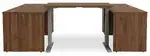 U Shaped Standing Desk with Drawers