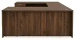 U Shaped Standing Desk with Drawers