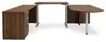 U Shaped Peninsula Standing Desk