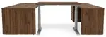 U Shaped Peninsula Standing Desk