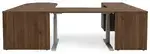 U Shaped Peninsula Standing Desk