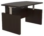 Height Adjustable Bow Front Desk