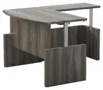 Bow Front L Shape Standing Desk