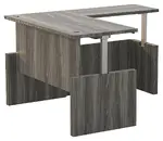 Height Adjustable L-Shaped Desk