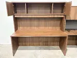 Walnut Office Desk with Hutch