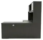 L Shaped Desk with Hutch and Drawers