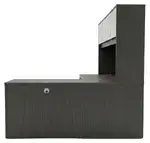 L Shaped Desk with Hutch and Drawers