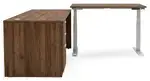 L Shaped Sit Stand Desk