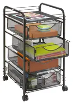 4 Drawer Rolling Cart